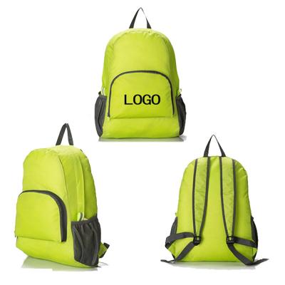 China Custom Logo Foldable Lightweight Travel Foldable Backpack For Promotion Gift for sale