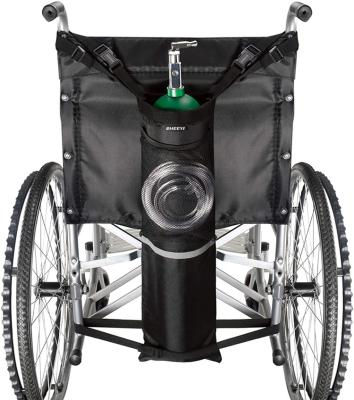 China Workable fits any wheelchair oxygen tank holder oxygen cylinder bag for wheelchairs with buckles for sale