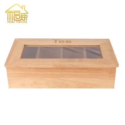 China tea viable bamboo box/wooden tea set storage box/tea bag storage box for sale