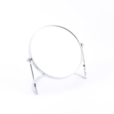 China Chrome Magnifying Mirror Desktop Cosmetic Double Sides Makeup Mirror Rotary Magnifying Dressing Table Mirror for sale