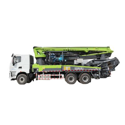 China Hotels 38m truck-mounted concrete mixer and pump truck hydraulic concrete cement pump truck cost concrete boom pumps for sale