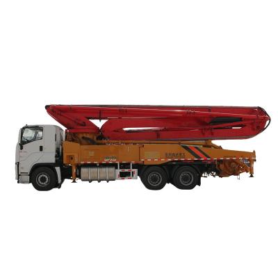 China New Hotels Concrete Concrete Pump Truck Isuzu Chassis 47m Boom Truck Mounted for sale