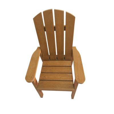 China Weatherability Single Seat Wooden Chair WPC Park Bench Chair for sale