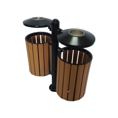 China Outdoor Customized Sustainable Factory Supply WPC Waste Recycle Bin for sale