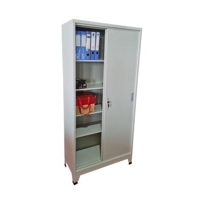 China Flip Over Office Steel Locker Metal Storage Cabinet Lockable Sliding Door Cabinet With Foot for sale