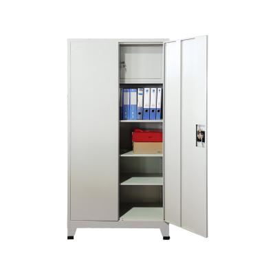 China Knock Down Full High Function Double Door Swing Office Filing Cabinet 2 Door Office Storage Cupboard Filing Cabinet for sale