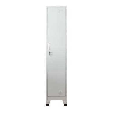 China Office Funiture Factory Wholesale Price Metal Door Clothing Wardrobe Cabinet Steel Single Locker For Staff Student for sale