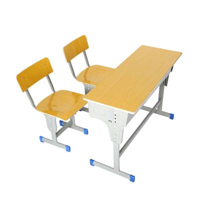 China Modern Factory Supply Steel School Higher Education Center Desk And High School Furniture Steel Student Desk And Chair Sets for sale