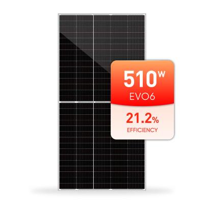 China SunEvo A Grade PERC Monocrystalline MBB Half Cell Solar Panel 500W 505W 490W 210mmx210mm for sale