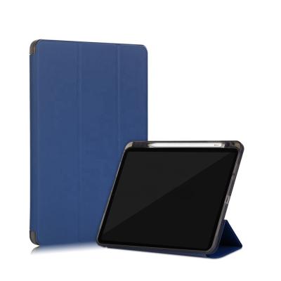 China Magnetic Cover Can Be Folded Into Viewing/Typing Mode Stand Flip Leather Smart Tablet Cover For iPad Pro Case 11 2020 With Pencil Holder for sale