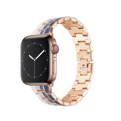 China With Clasp Bulk Fashion Color Smart Watch Metal Folding Strap For Apple Watch Band For iWatch 7 Series 6 5 4 3 2 1 for sale