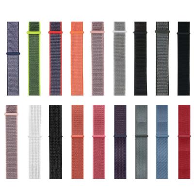 China Sports Loop Braided Nylon Strap Breathable Sports Loop Braided Correas Woven Nylon Watch Band Strap For Apple Watch Band 6 Series 42mm 44mm for sale