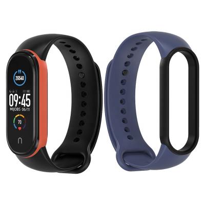 China MI Band 5 Strap Silicone Watch Wrist Strap Rubber Strap For Xiaomi Band 5 for sale