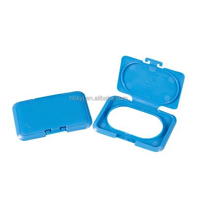 China Customized Color Plastic Flip Top Cap Child Safe Plastic Wet Top Cap Baby Wipes Lid Flip Top Cap For Wet Wipe Container for sale