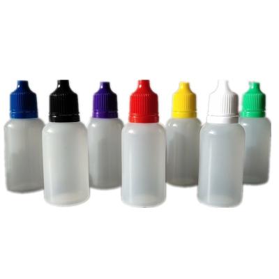 China 10ml 20ml 30ml Non-Toxic Plastic HDPE Eye Dropper Bottle 10ml Eye Dropper Bottle for sale