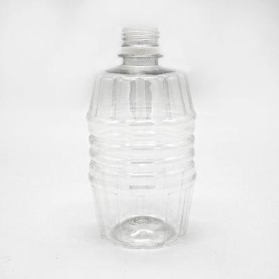 China Wholesale 500ml Container Hand Grenade Shape Liquid Mineral Water Eco-friendly Transparent Plastic Beverage Bottle for sale