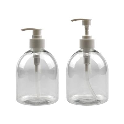 China Household Products 500ml Boston Plastic Empty Round Hand Wash Liquid Soap Pet Bottle for sale