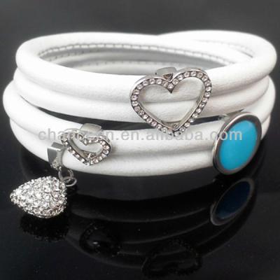 China Lucky Crystal Sheepskin Charms Bracelet For Women for sale