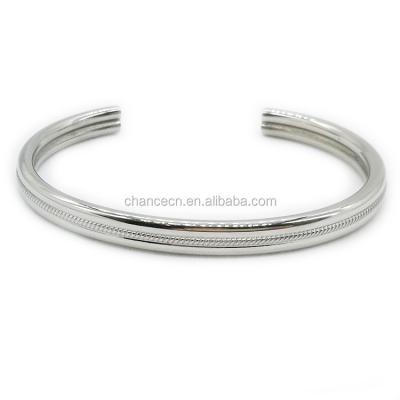 China Roman Stainless Steel Ladies Fashion Trendy Titanium Steel Oval Bracelet for sale