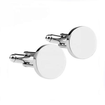 China China Fashionable Goods Wholesale Custom Round Stainless Steel Cufflinks For Man for sale