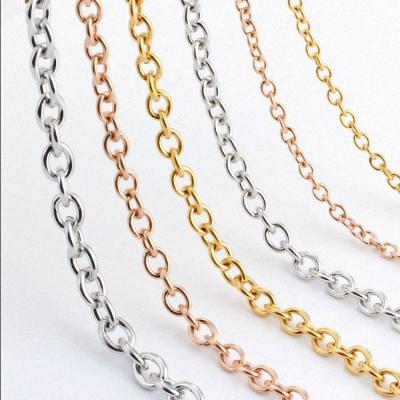 China Jewelry Making Various Sizes Wholesale Jewelry Finding O Shaped Stainless Steel Chain for sale