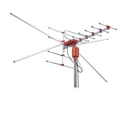 China La antena al aire libre 48~862MHZ de la TVAD Yagi canaliza 1~69 alta ganancia direccional del active 28dbi en venta