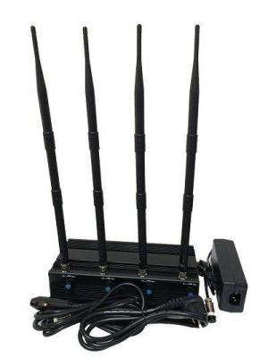 China 800/900/1800/2100MHZ blocker, indoor desktop mobile signal jammer, adjustable four band breaker, high power isulator for sale