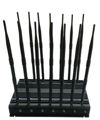 China 14 Antennen beweglicher Signal-Unterbrecher/Tischplattenmobiltelefon-Blocker Adujustable GPS/VHF/Lojack zu verkaufen