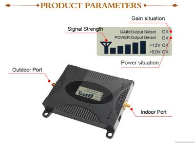 China 1700MHZ AWS Cell Phone Signal Repeater 16Dbm Output Enchancer , Gsm Signal Repeater for sale