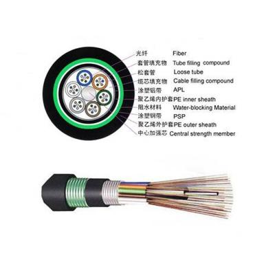 Chine Le câble extérieur à plusieurs modes de fonctionnement GYTA53 GYTS53 GYXTW53 GYFTY53 de fibre dirigent le souterrain enterré à vendre