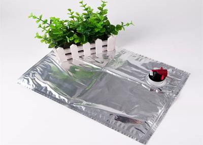 China Red Wine / Oil / Water / Juice Detergent Aluminum Foil Bag With Tap Valve / Spigot for sale