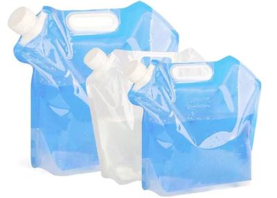 China 5 / 10 Litres Collapsible Plastic Water Container , Folding Water Bag For Mountaineer Te koop