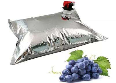 China El bolso de aluminio del BABERO que plateaba en caja con envase de plástico de la bebida del vino del líquido de la espita modificó para requisitos particulares en venta