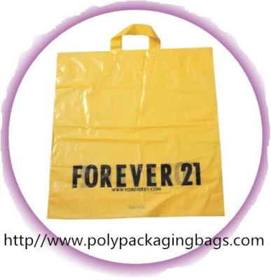 China Bolso suave de la manija del lazo del CPE/del LDPE/del HDPE, bolsos de compras plásticos de encargo en venta