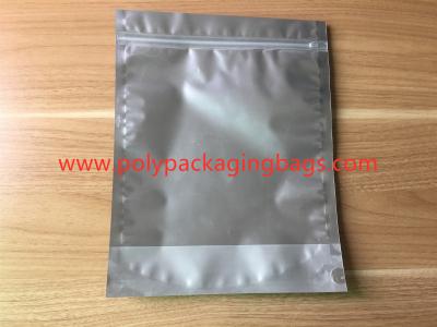 China FDA-Folien-Taschen mit Reißverschluss, besonders angefertigt transparentes - Seite aluminisierte zusammengesetzter Reißverschluss-Plastiktasche zu verkaufen