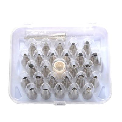 China Viable 26pcs S/S Stainless Steel Icing Tips Piping Nozzle Set Cake Decorating Tools for sale