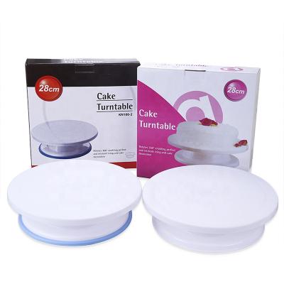 China Sustainable Cake Plastic Turntable For Cake Decorating Stand for sale