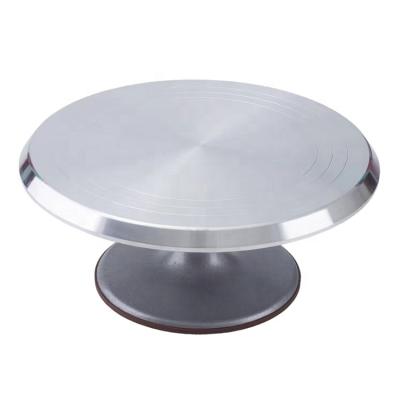 China Aluminum alloy viable hot sale non-slip cake turntable for cake decorating for sale