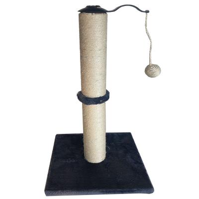 China Sustainable Cat Tree Tower With Adjustable Base Small Cat Tree For Indoor Multilevel Cat Condo With Lining Posts for sale