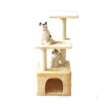 China Unique Sustainable Cat Tree With Scratching Cat Hammock Design And Teasing Sisal Cat To Protect Tree Sofa for sale