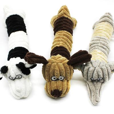 China Viable Dog Chew Toys Pet Squeaky Toys Best Gift For Puppy Medium Large Dogs Plush Dog Interactive Indestructible Toys for sale