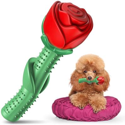 China Viable Puppy Dog Chew Toy Durable Chew Toys for Medium Dogs Enchanted Rose Pet Toy Gift for Christmas Day Dogs Birthday for sale