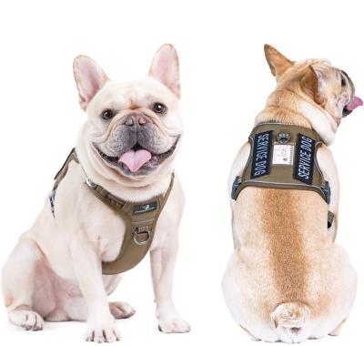 China Padded Tactical Dog Training Arm No Front Clip Leash Adhesion Reflective K9 Pet Vest Easy Working Traction Control For Dogs for sale