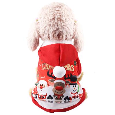 China Sustainable Dog Christmas Clothes Small Dog Christmas Shirt Puppy Pet Santa And Snowman Costume Dress Up Clothes For Small Dogs Cats for sale