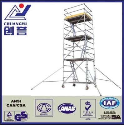 China Aluminum Alloy 6063 China Advance Factory TUV/GS Aluminum Scaffolding Tower for sale