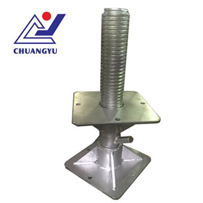 China Steel Scaffolding Swivel Steel Base Jack For Sale In Guangdong for sale