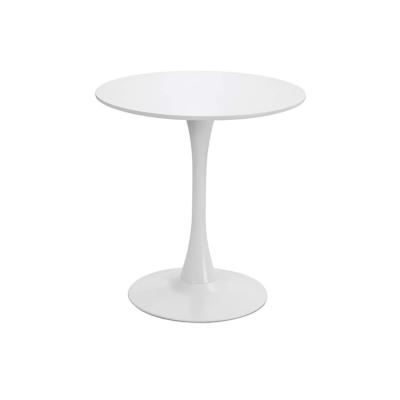 China Minimalist Round Black White MDF Tulip Dining Tables Sets Coffee Table For Living Room Restaurant Tulip Table for sale