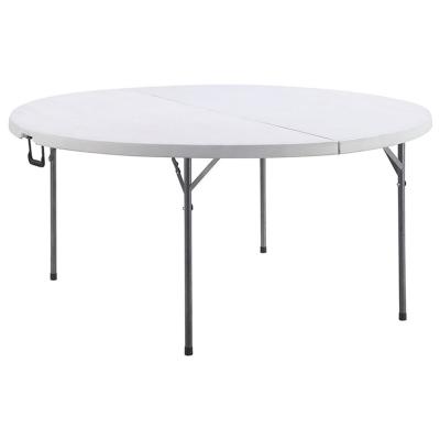 China Hot Outdoor Wedding Table Banquet Party Picnic Sale Folding Table Easy Carry Plastic Foldable Dining Table For Restaurant for sale