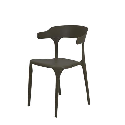 China Nordic Sturdy PP Back Seat Dining Chair Bazhou Designer Decorative Modern Restaurant PP Stackable Chairs For Save Space for sale