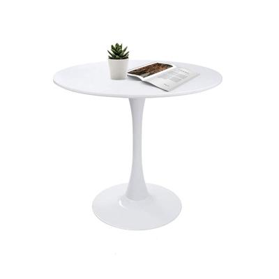 China Factory direct sales minimalist outdoor white round table paint painting negotiation reception table for sale